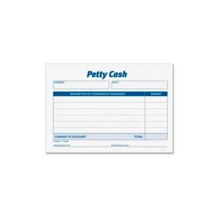 TOPS BUSINESS FORMS Tops® Received Petty Cash Slips, 5" x 3-1/2", White, 50 Sheets/Pad, 12 Pads/Pack 3008****